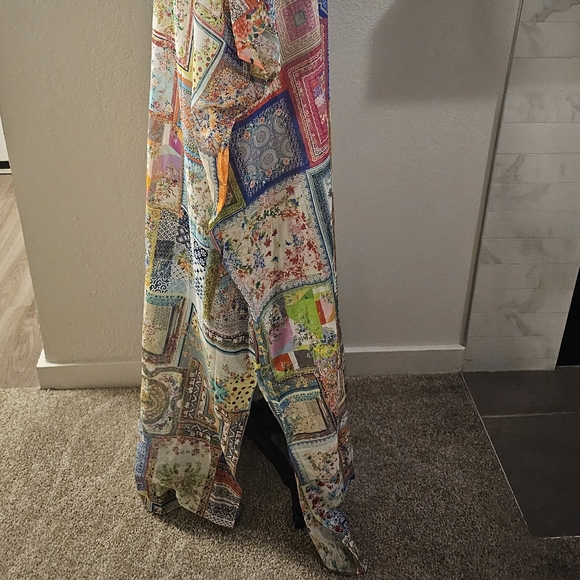 Johnny Was Bella Lace Up Kaftan Dress - Picture 6 of 10